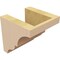 Ekena Millwork 5"W x 5"D x 5"H Wide Asheboro Rough Cedar Woodgrain TimberThane Corbel, Primed Tan CORUR05X05X05ASHRCPR - alternate 6